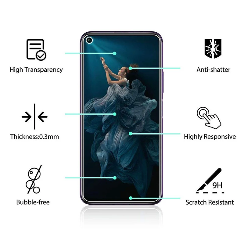 Закаленное стекло для Huawei Honor 20 Pro Защитная пленка 10 Lite 3 шт. | Мобильные телефоны и