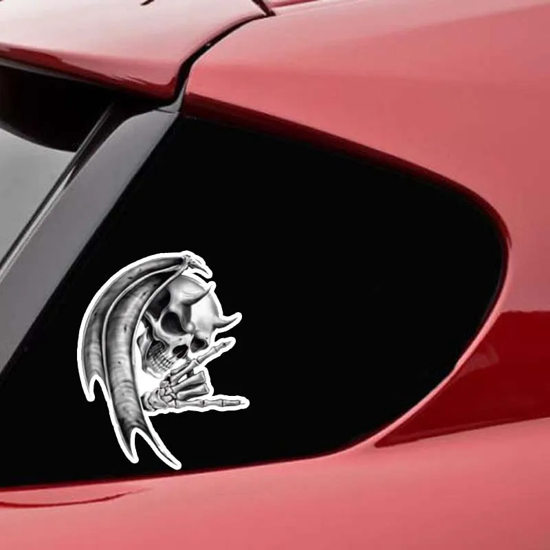 

15cmx12cm Creative devil skull Vinyl Car stickers Decals Motorcycle Accessories Car-Window Decorative Goods PVC