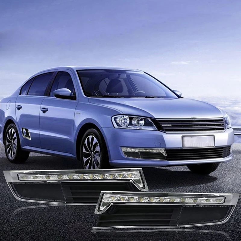 

1 Set LED DRL Daytime Running Light Yellow White Turn Sighal Lamp Night Light for Lavida 2013