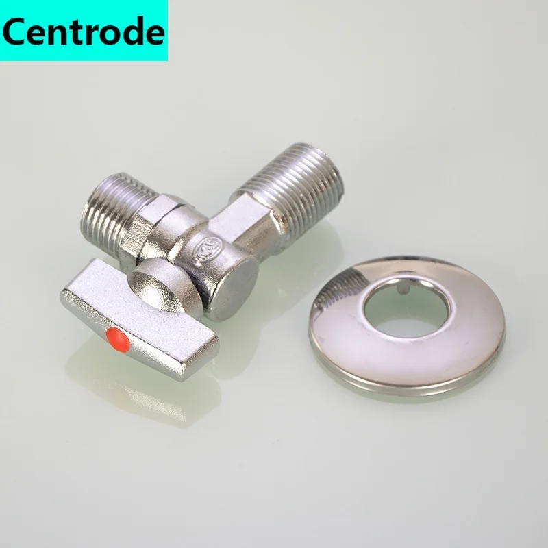 Треугольный клапан 1/2 дюйма 3/4 медный шаровой сердечник запорный для