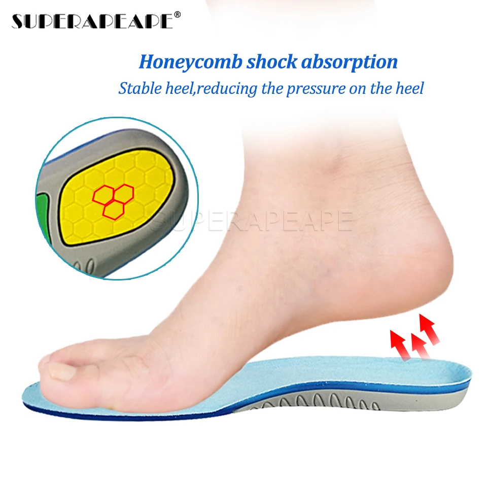 TPE Silicone Insoles Foot Care for Plantar Fasciitis orthopedic Massaging Shoe Insert Shock Absorption Shoe pad Unisex