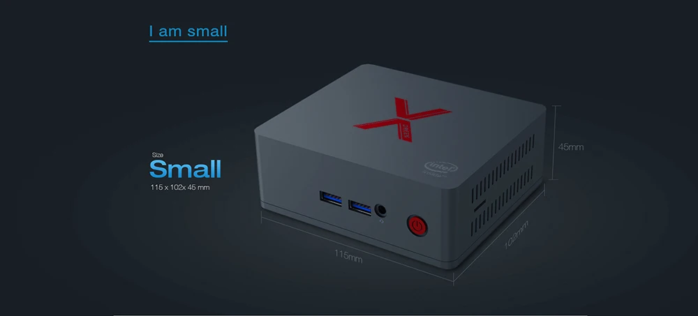 Beelink BT3-X мини-компьютер Intel Celeron J3355 Windows 10 Мини компьютер 4 Гб LPDDR4 64 Гб eMMC BT4.0 RJ45 1000 м
