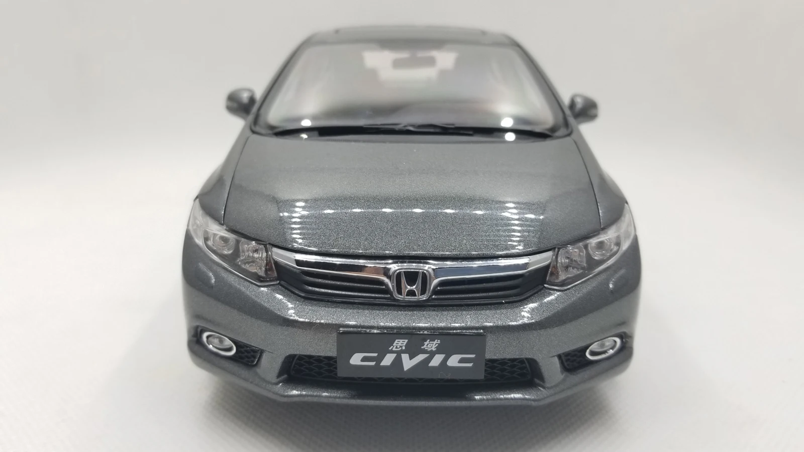 1:18 литая под давлением модель для Honda Civic 9 серый редкий сплав игрушечный автомобиль миниатюрная коллекция подарки MK9