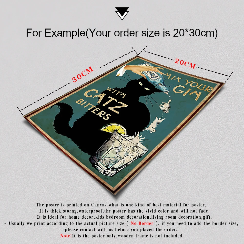 Умственный плакат с черной кошкой я делаю то что хочу Художественная печать