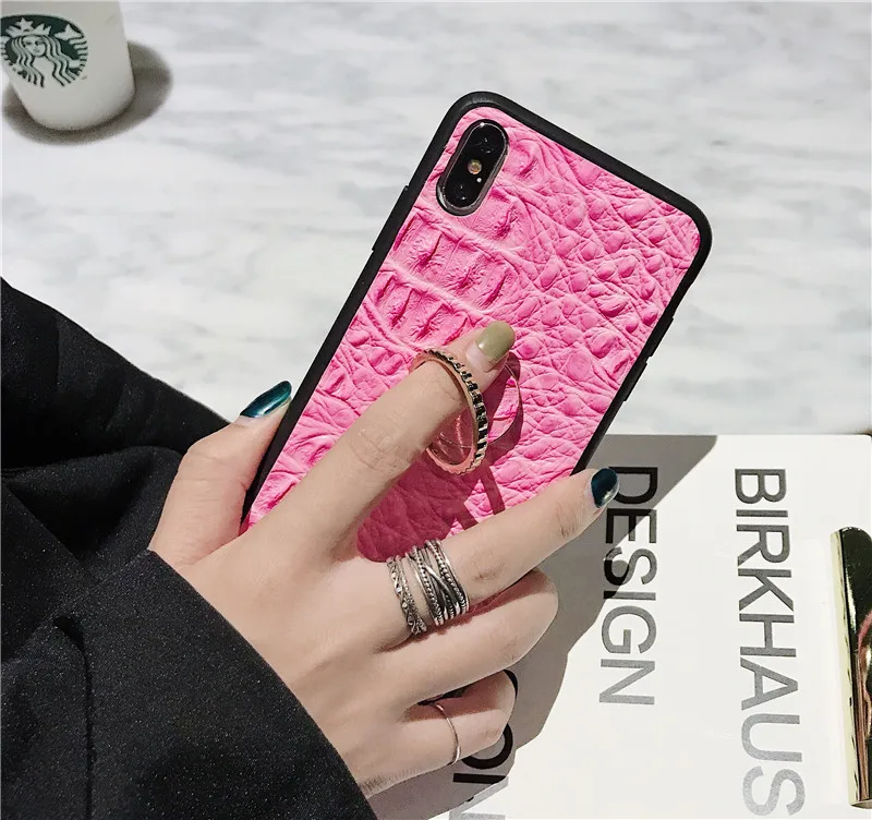 Чехол из ТПУ с кольцом для пальца и крокодиловой кожи Huawei P30 Pro чехол P20 Lite p30 Honor 20