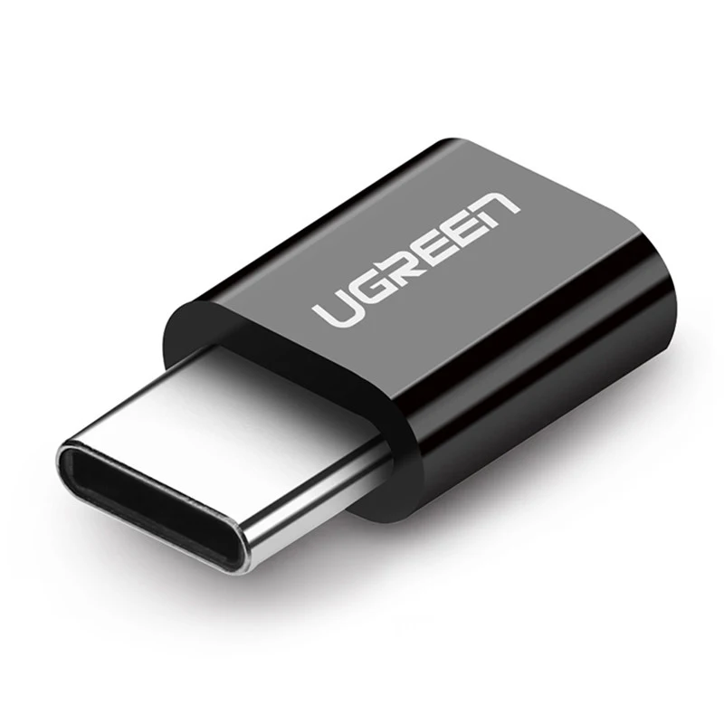 Ugreen usb c charger usb type c male to micro usb female adapter charging cable converter for Samsung huawei xiaomi otg Android - Цвет: Mini Black