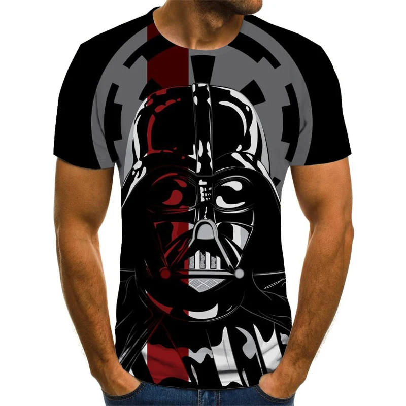 

2021 Summer Men's 3D Printing New Darth Harart Machine Science Fiction Fashion Round Neck Short Sleeve T-Shirt Graphic T shirts