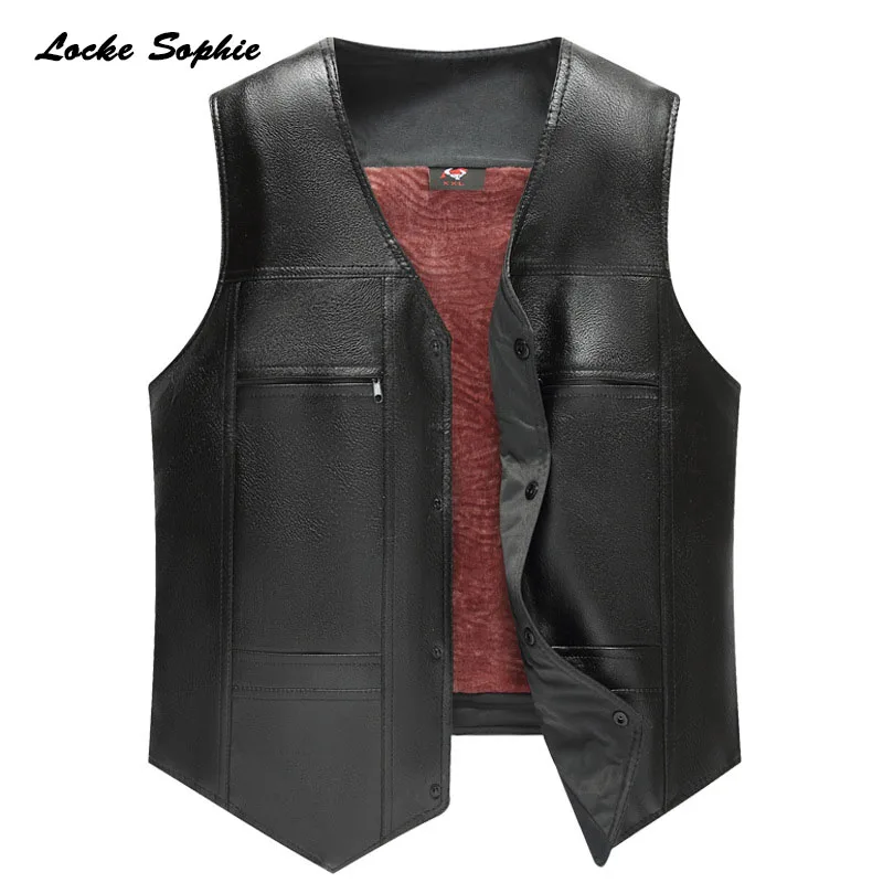 Мужские жилеты больших размеров зимние куртки 2020 искусственный мех