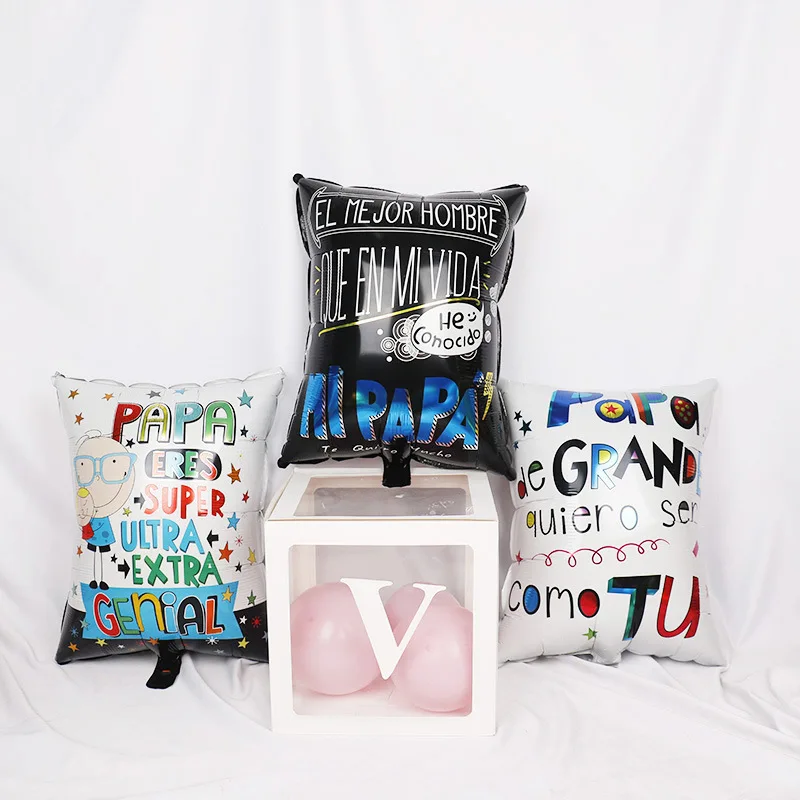 Воздушные шары с гелием 1 шт. надписью веселый папа в испанском стиле на День отца