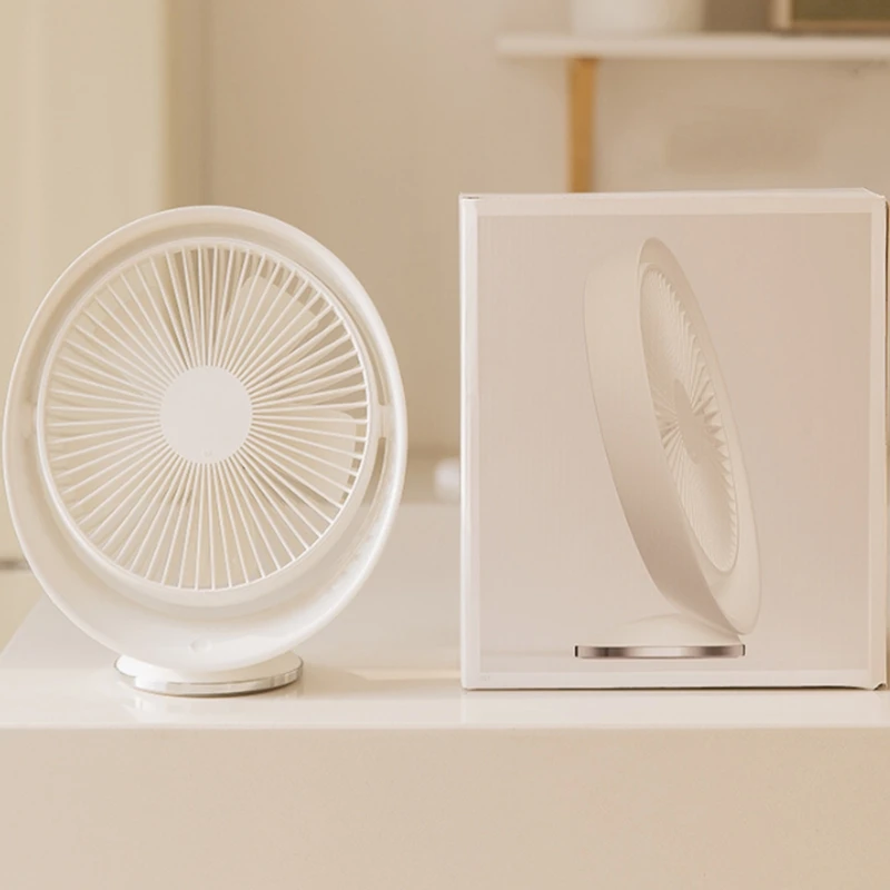 Настольный вентилятор с мощным потоком воздуха бесшумный портативный