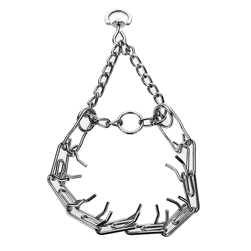 Металлический зажим для питомца регулируемый ошейник с цепочкой дрессировки