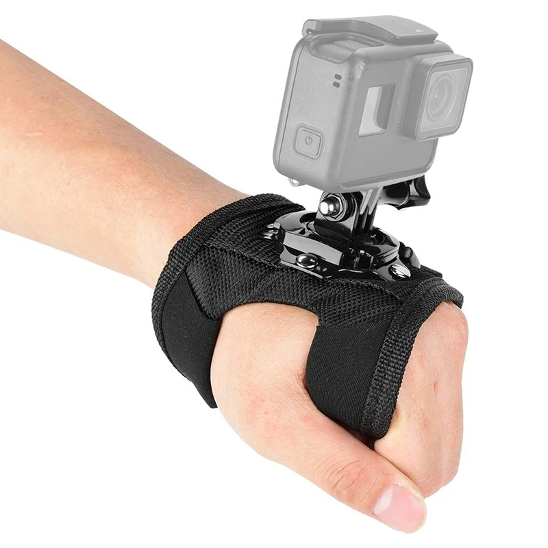 Перчатка на запястье с поворотом 360 градусов ручной ремень крепление для GoPro Hero 8 7