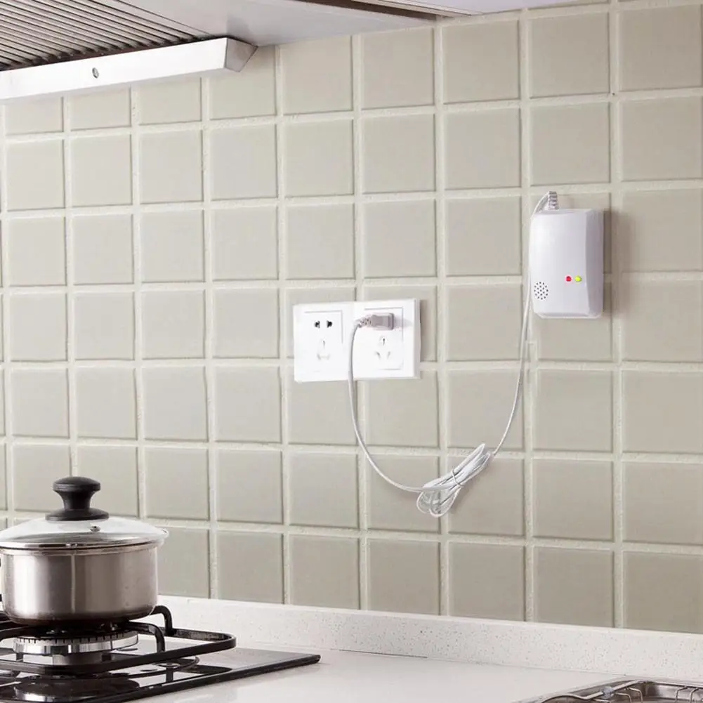 

AT-300 Natural Gas Detector Alarm Home Security Sensitive Gas Detector Sensor Relative Humidity Less Than 90% RH White