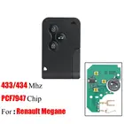 433MHz PCF7947 чип-ключ для автомобиля Fob для Renault Megane Scenic безключевой дистанционный Автомобильный ключ, готовый к программированию