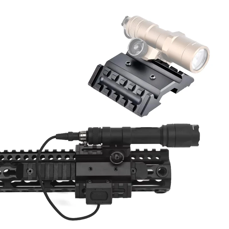 

Двухсторонний 45-градусный офсетный ласточкин хвост 20 мм удлинитель Пикатинни 6 слотов на боковое Крепление основание для тактического фона...