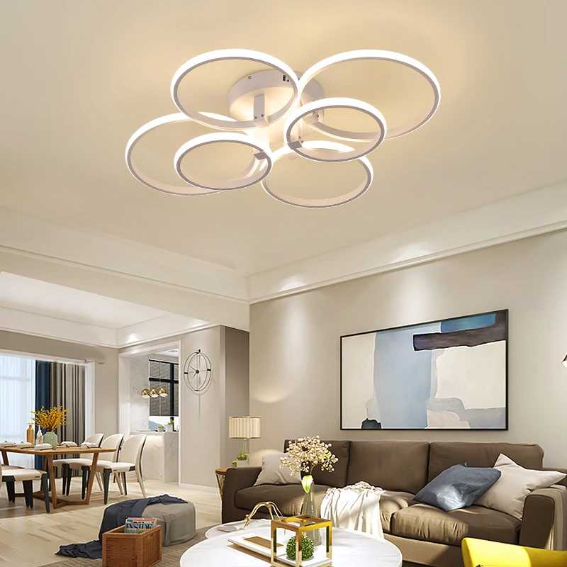 Простая декоративная светодиодная лампа для гостиной люстра потолочное