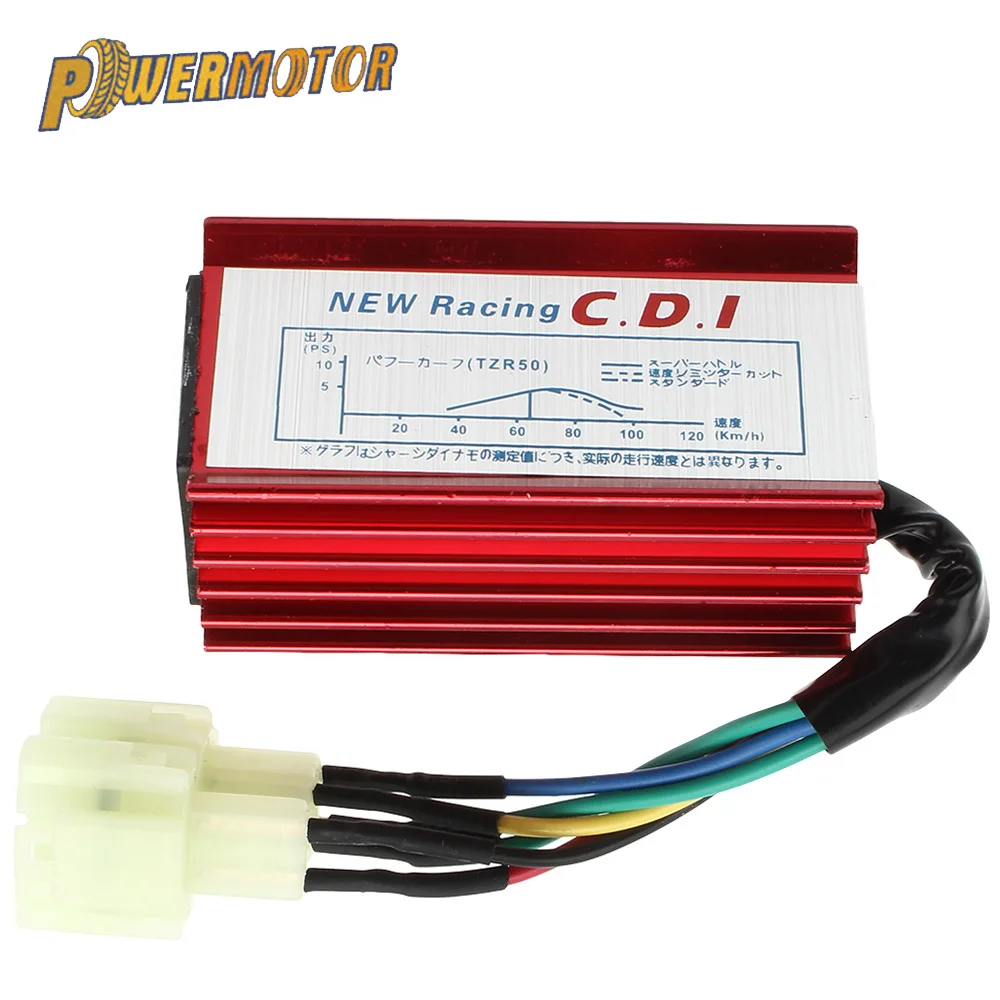 

GY6 Motorcycle 6 pin AC Racing Ignition Coil CDI Box For 50cc 125cc 150cc 139QMB 152QMI 157QMJ Scooter Moped ATV