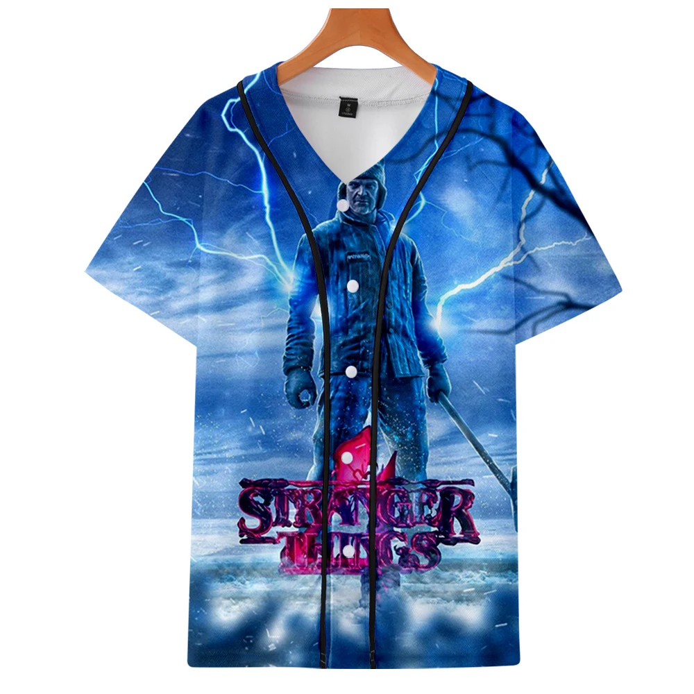 

Футболка Мужская/женская с коротким рукавом и 3D-принтом «очень странные дела»