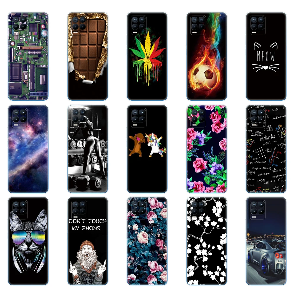 for realme 8 case 6 4 soft silicon tpu back for realme 8 pro oppo realme8 4g rmx3085 phone cover coque capa funda bumper bag free global shipping