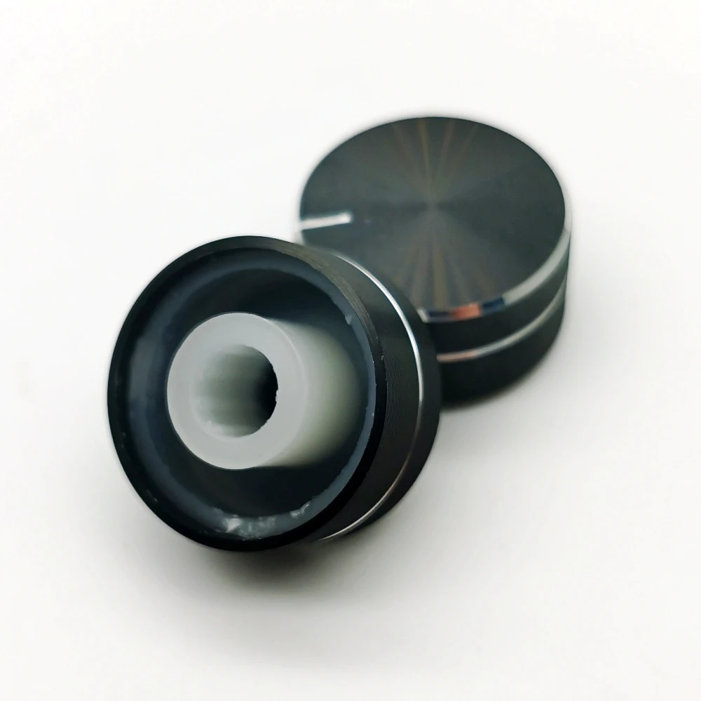 Рукоятка регулятора потенциометра из алюминиевого сплава с отверстием вала 21*10