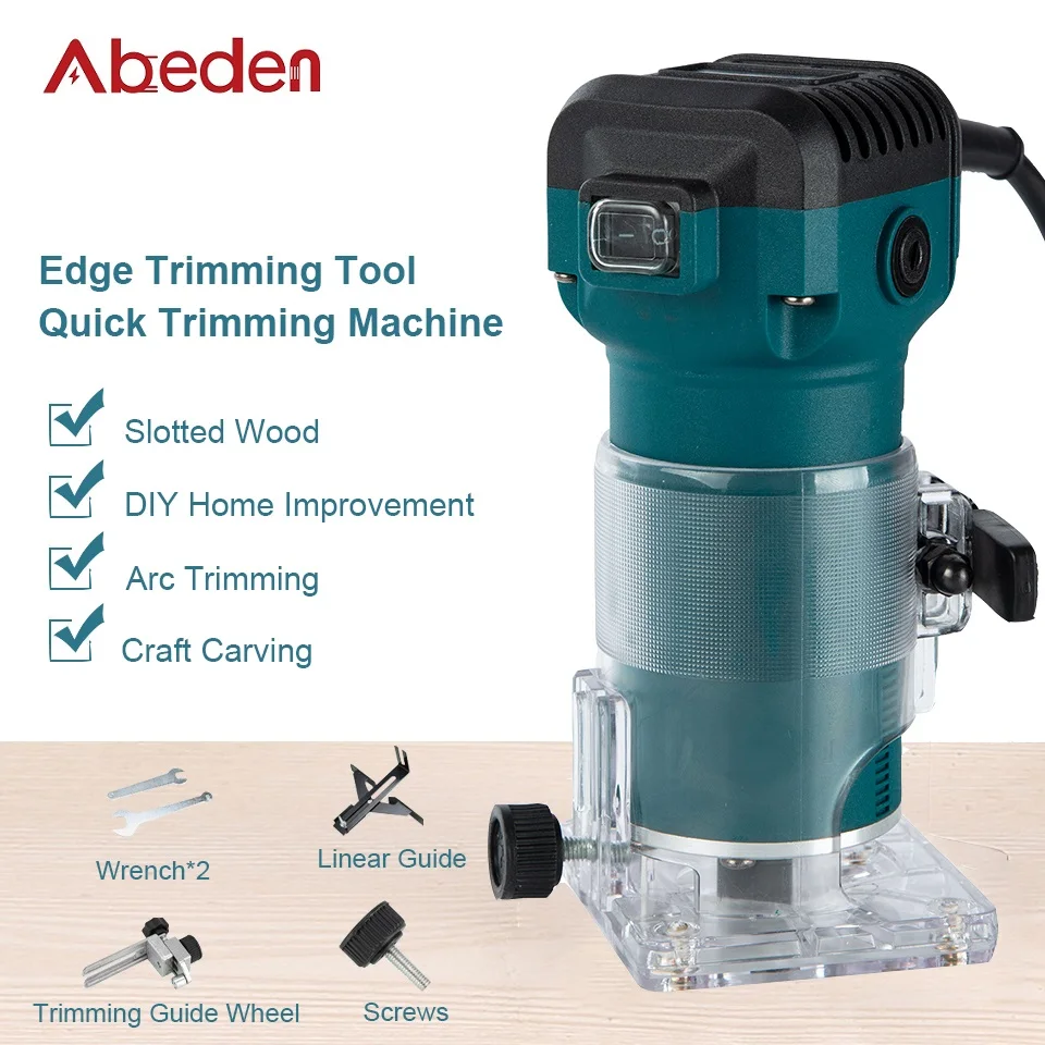 

32600rpm Wood Router Tool Combo Kit Woodworking Carving Machine Power Carpentry Manual Trimmer Tools with15pcs Milling Cutters