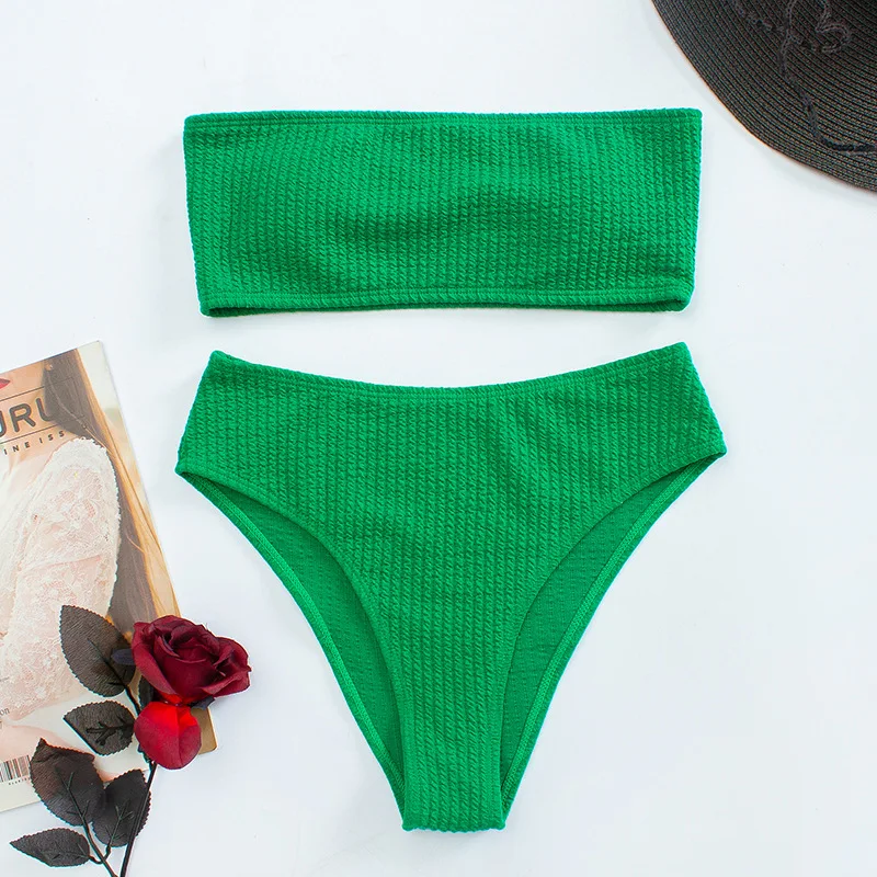 Женский купальник бикини с высокой талией в бразильском стиле | Женская одежда