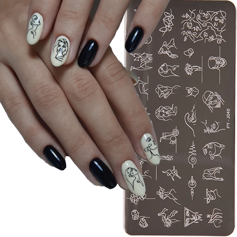 

Nail Stamping Plates Nail Art Stainless Steel Printing Plate Blue Film Steel Plate Color Painting Printing Transfer Template