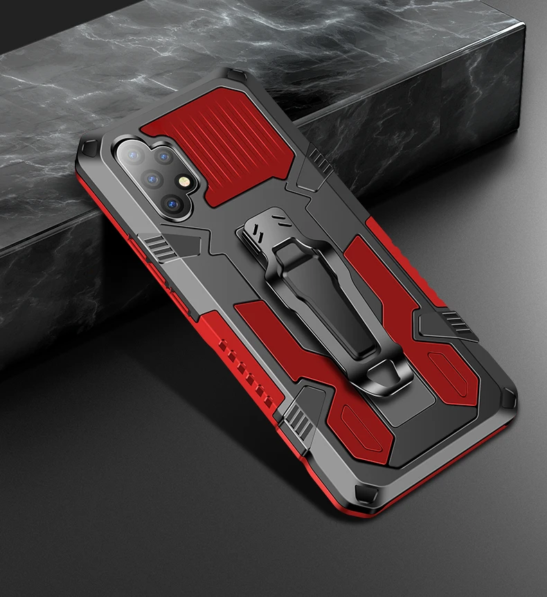 

Luxury Magnetic Armor Shockproof Protect Bring Bracket Phone Case For Samsung Galaxy A52 A72 A12 A42 A22 A32 4G 5G PC Back Cover
