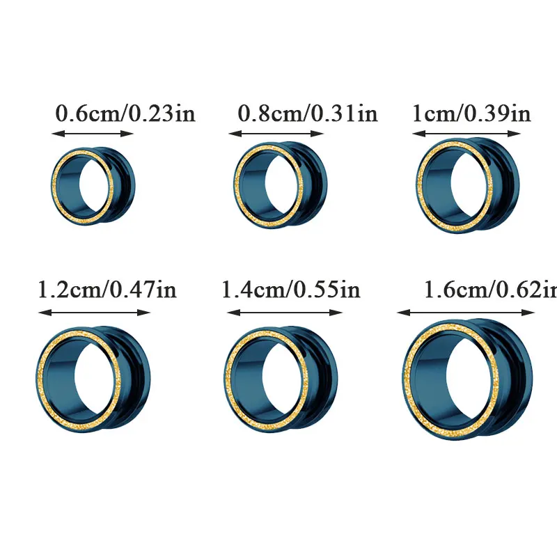 

Punk Simple Jewelry Earrings Flesh Gauges Piercing Expander Hollow Ear Expander Gauge Body Jewelry Ear Plugs Piercing Jewelry