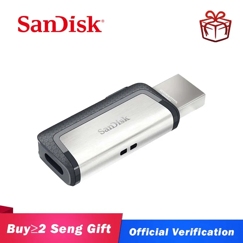 USB флеш-накопитель Sandisk 128 ГБ 32 SDDDC2 Extreme Type-C USB3.1 16 двойной OTG 64 3 0 бесплатная доставка