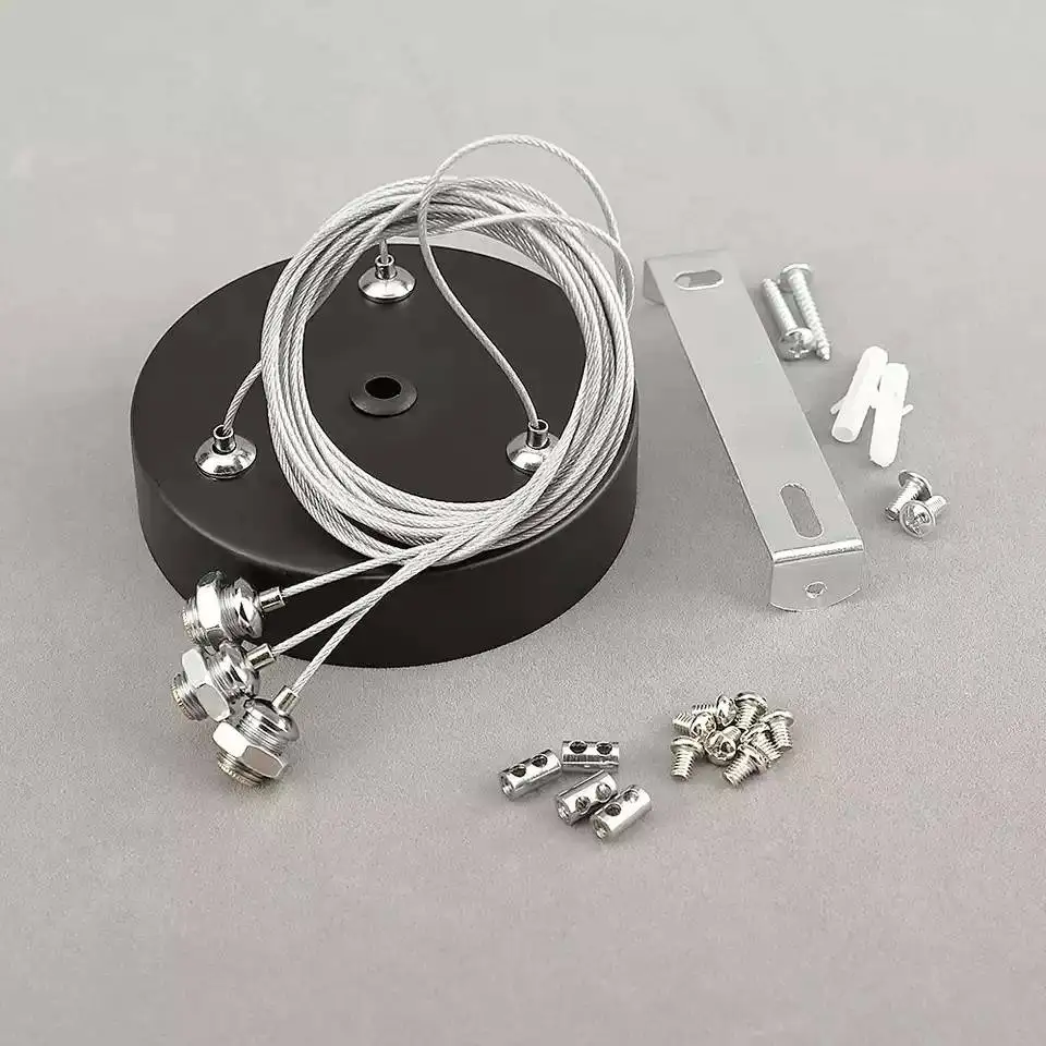 Аксессуары для освещения DIY 3 стальной трос Потолочная пластина аксессуары