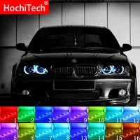 for bmw 3 series e46 sedan facelift 2001 05 accessories headlight multi color led angel eyes halo ring eye drl rf remote control