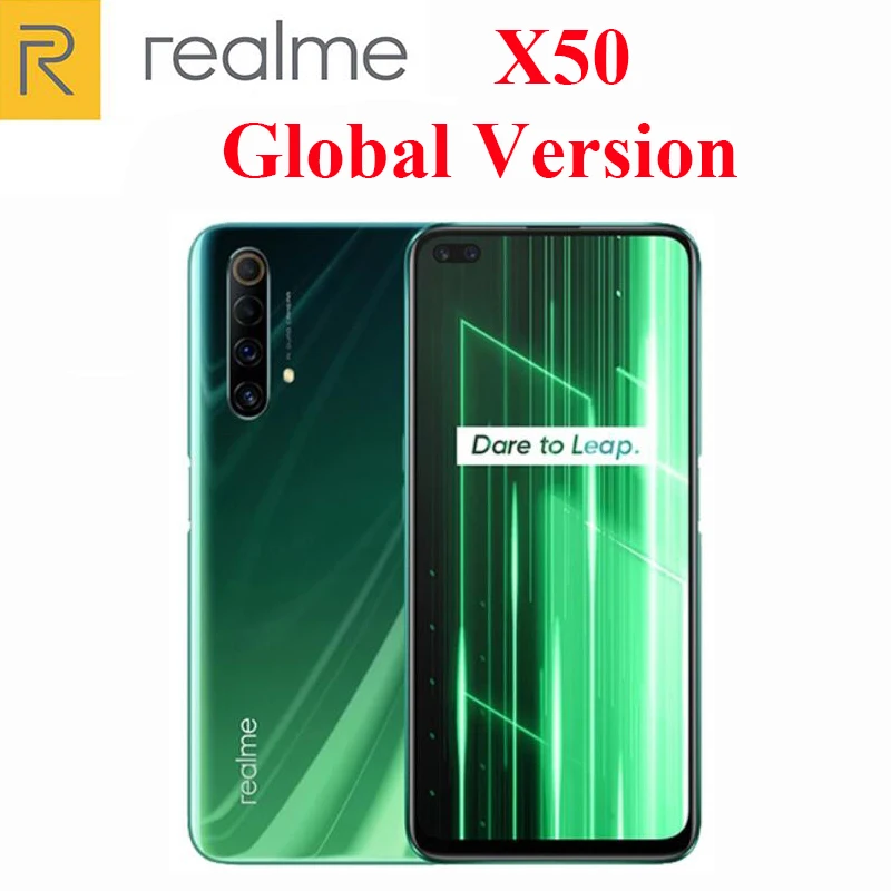 Глобальная Версия Оригинал новый официальный Realme X50 5G смарт телефон Snapdragon 76 6 57