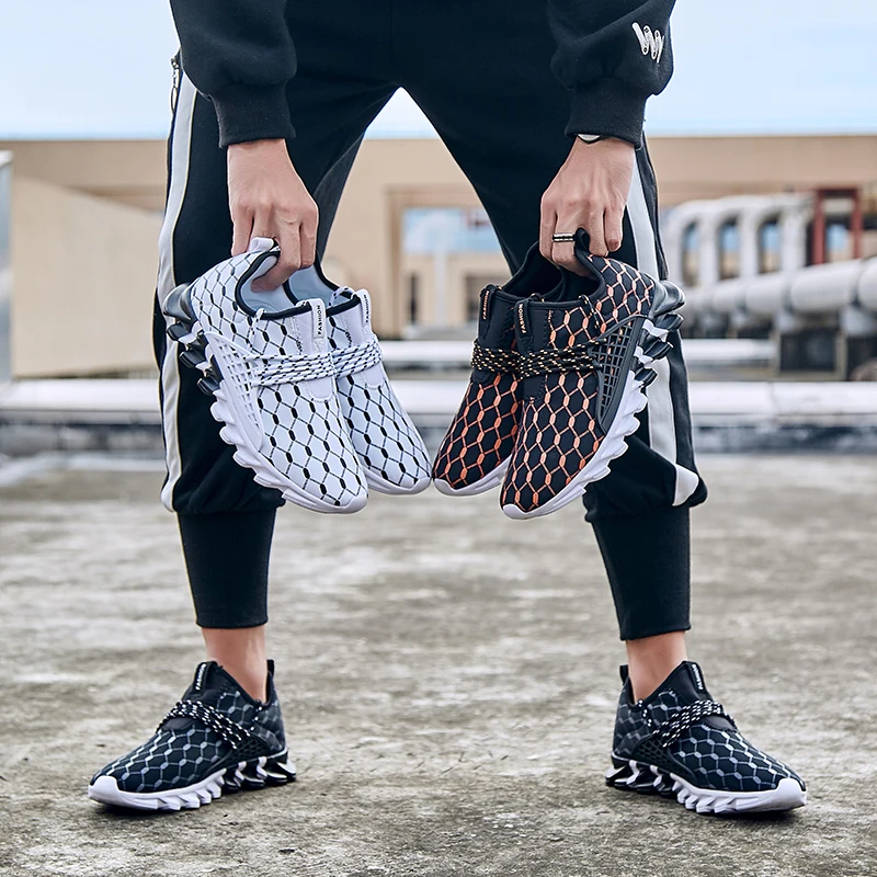 Повседневные кроссовки Брендовые мужские спортивные модные большие размеры для