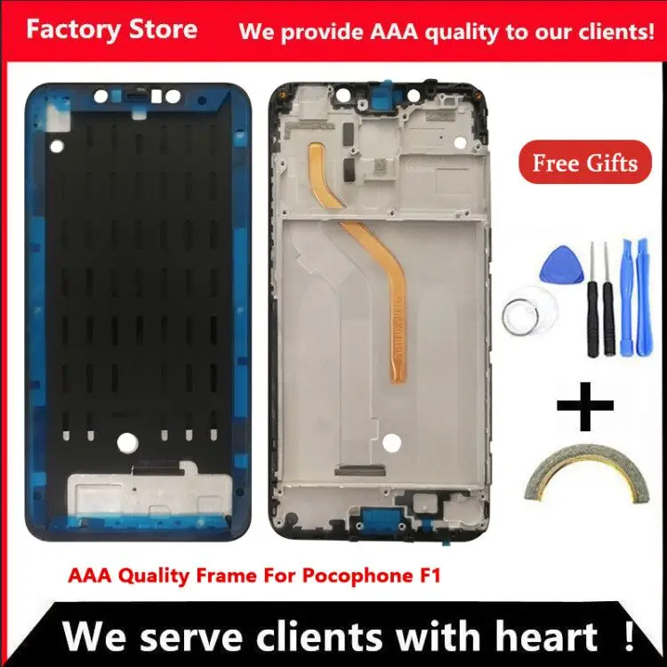 Качественная средняя рамка AAA для Xiaomi Pocophone F1 корпус средней рамы Poco рамка|Корпусы