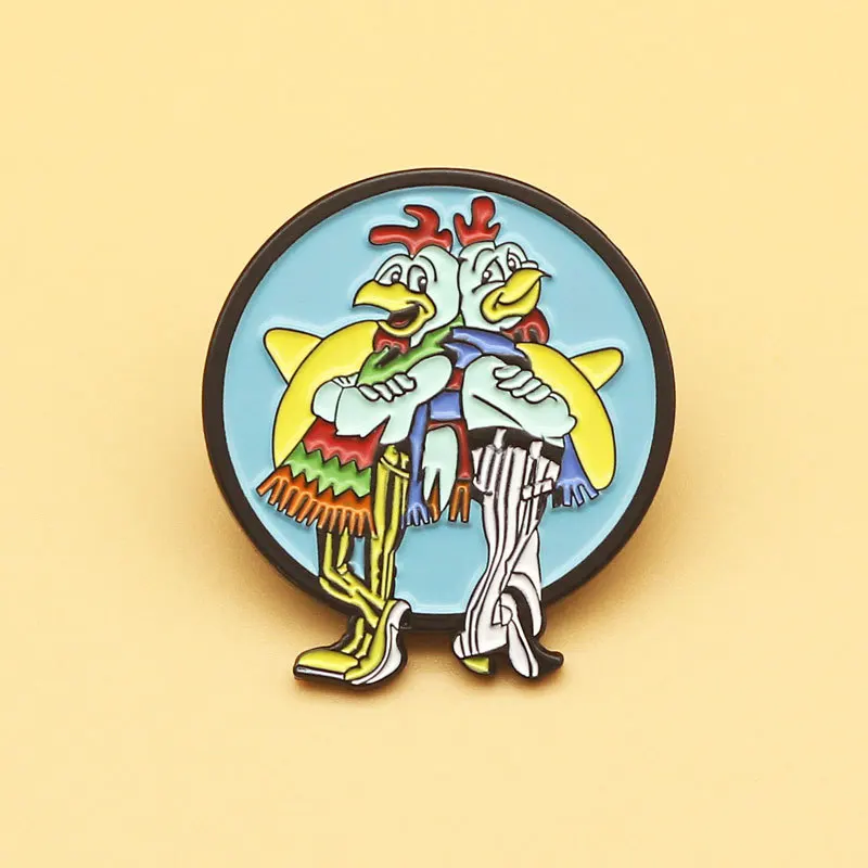 

Dear-you Enamel metal badge Breaking Bad fried chicken shop cartoon brooch men and women shirt decoration pin anime accessories