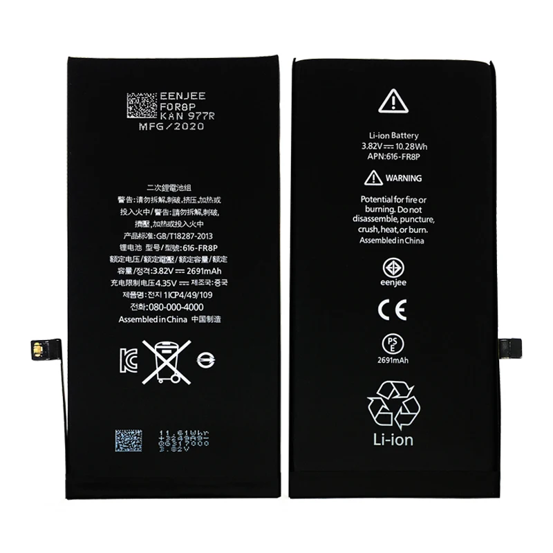 EENJEE 10 шт аккумулятор для телефона Iphone 8Plus Китай мобильный сменный gb/t 18287 2000