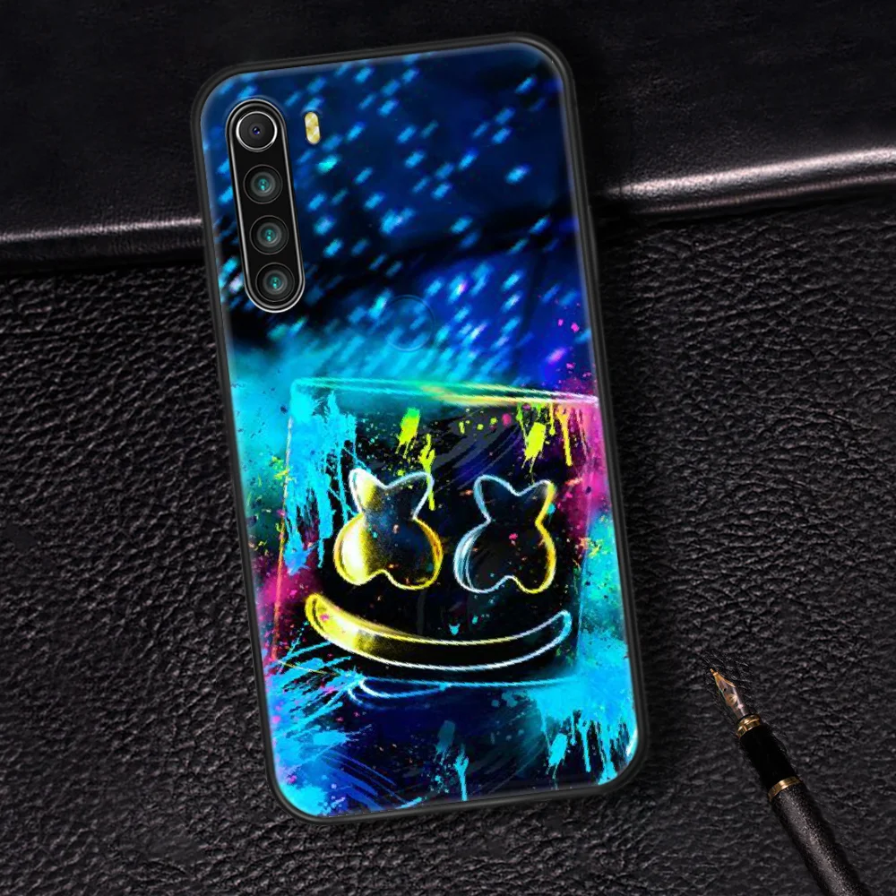 

DJ Marshmello Phone Case Cover Hull For XIAOMI Redmi 7 7A 8 8A 9 9C Note 6 7 8 9 9S K20 Pro K30 black Waterproof 3D Cell Trend