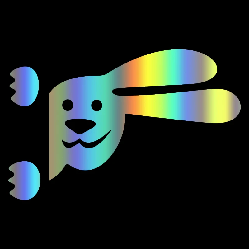 CS-1303#14*22см наклейки на авто Заяц борт v2 водонепроницаемые машину наклейка для