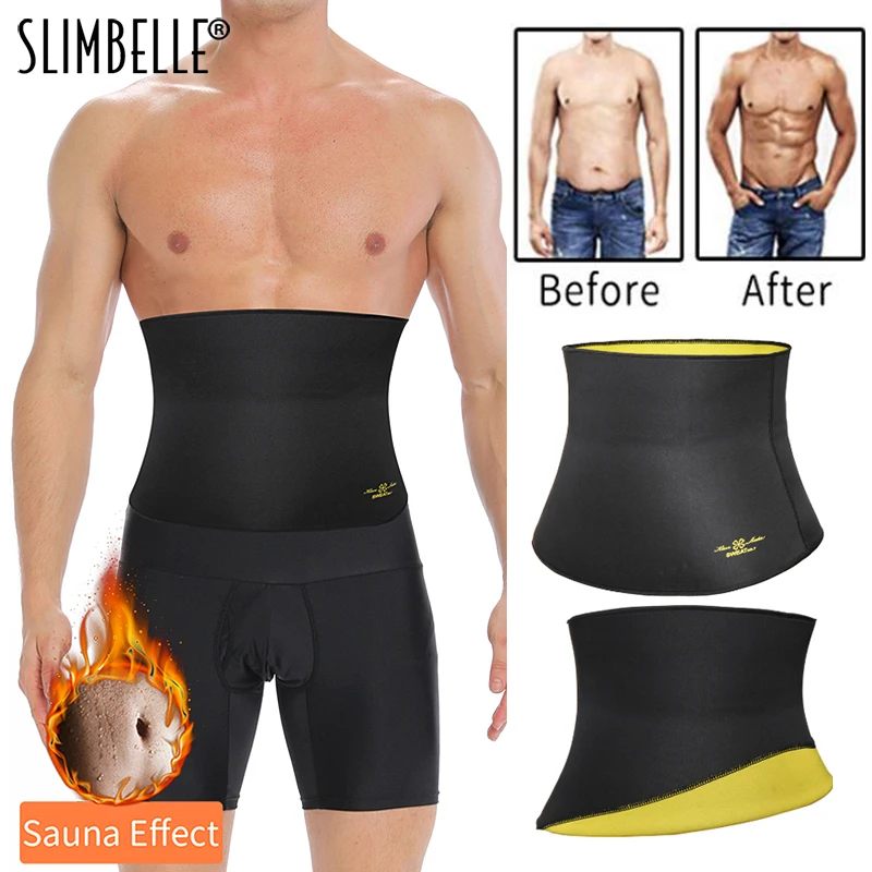 Мужской Пояс для формирования талии неопреновый корсет похудения в тренажерном