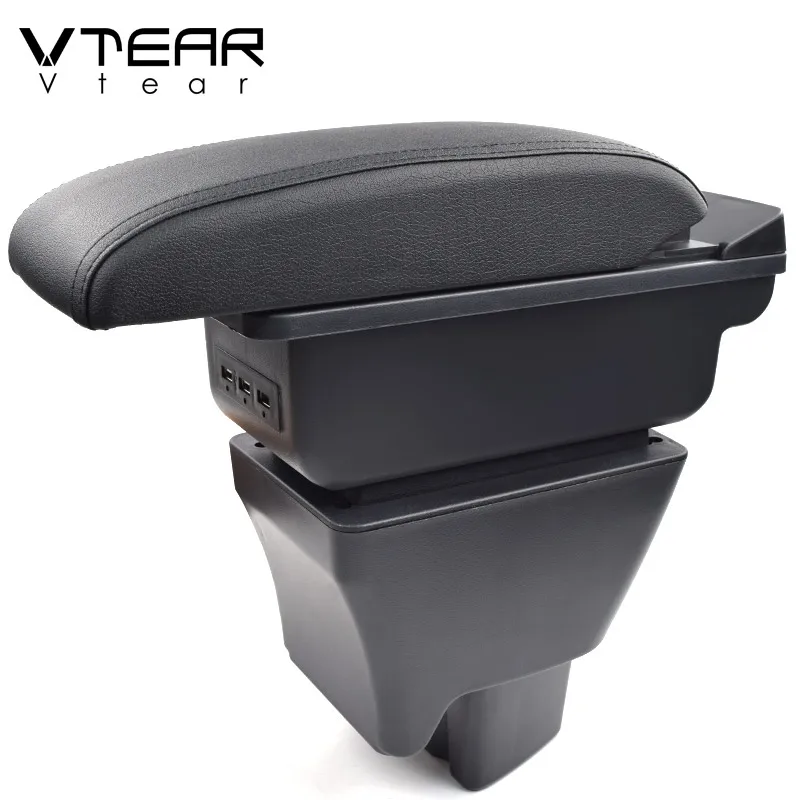 Vtear для Tata tiago автомобильный подлокотник кожаный подлокотник usb коробка для хранения аксессуары центральная консоль автомобильное украшение автомобиля-Стайлинг