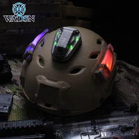 wadsn airsoft helmet light star 6 gen 3 signal green red ir strobe lamp waterproof military survival helmet flashlight