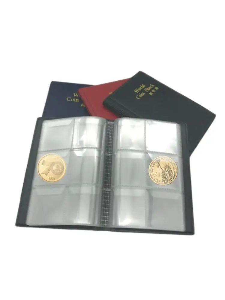 60 карманов Держатель монет Альбом для хранения денег книга Органайзер Коллекция