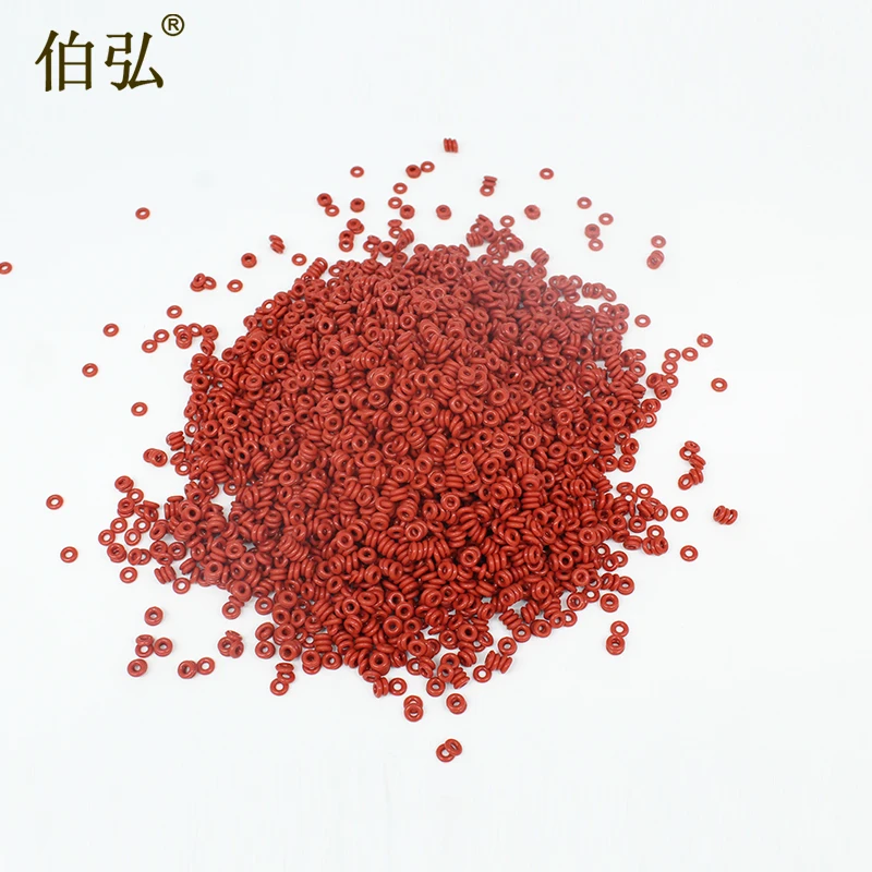 Красные силиконовые резиновое уплотнительное кольцо из силикона/VMQ толщина CS1.5mm