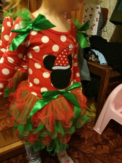 Рождественское праздничное платье для маленьких девочек детское платье-пачка