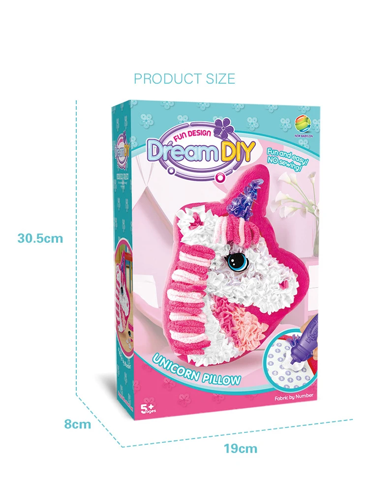 

DIY Material Package Kids Arts&Crafts Making Children Pillow Plush Toys Handmade Kawaii toys Plush Parent-Child Interactive Toys