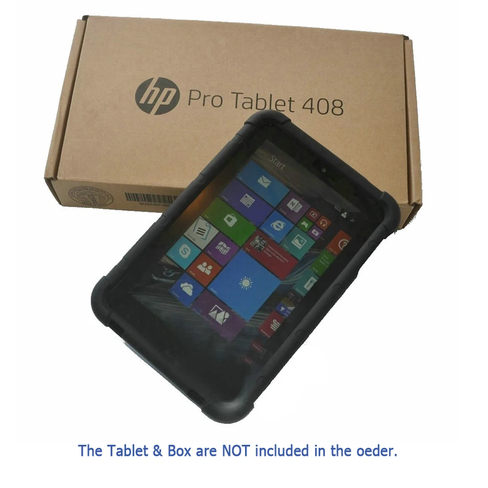 Чехол для HP Pro Tablet 408 G1 Силиконовый прочный чехол 8 0 дюйма черный бампер|Чехлы