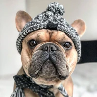 warm pet dog knitted hat windproof headwear for winter cat hat puppy small animals pet products knitted striped heagear