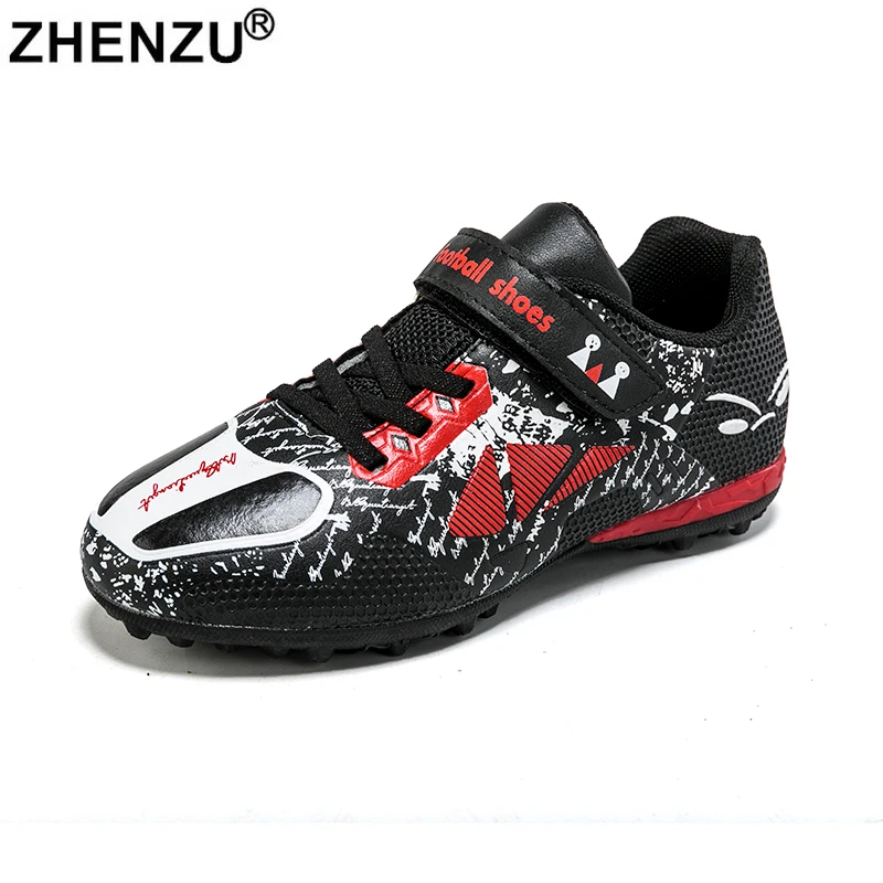 

Детские футбольные бутсы ZHENZU, размер 28-39, детские футбольные бутсы, детские кроссовки для мальчиков и девочек, новые кожаные клипсы, тренировочная теннисная обувь