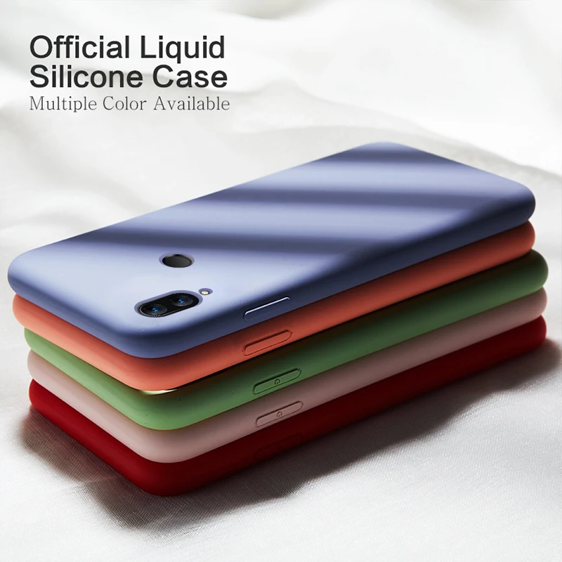 

Liquid Silicone Case For Xiaomi Redmi Note 7 Cover Shockproof Coque Funda For Xiaomi Mi Note 10 Redmi Note 8 Pro K20 K30 Pro